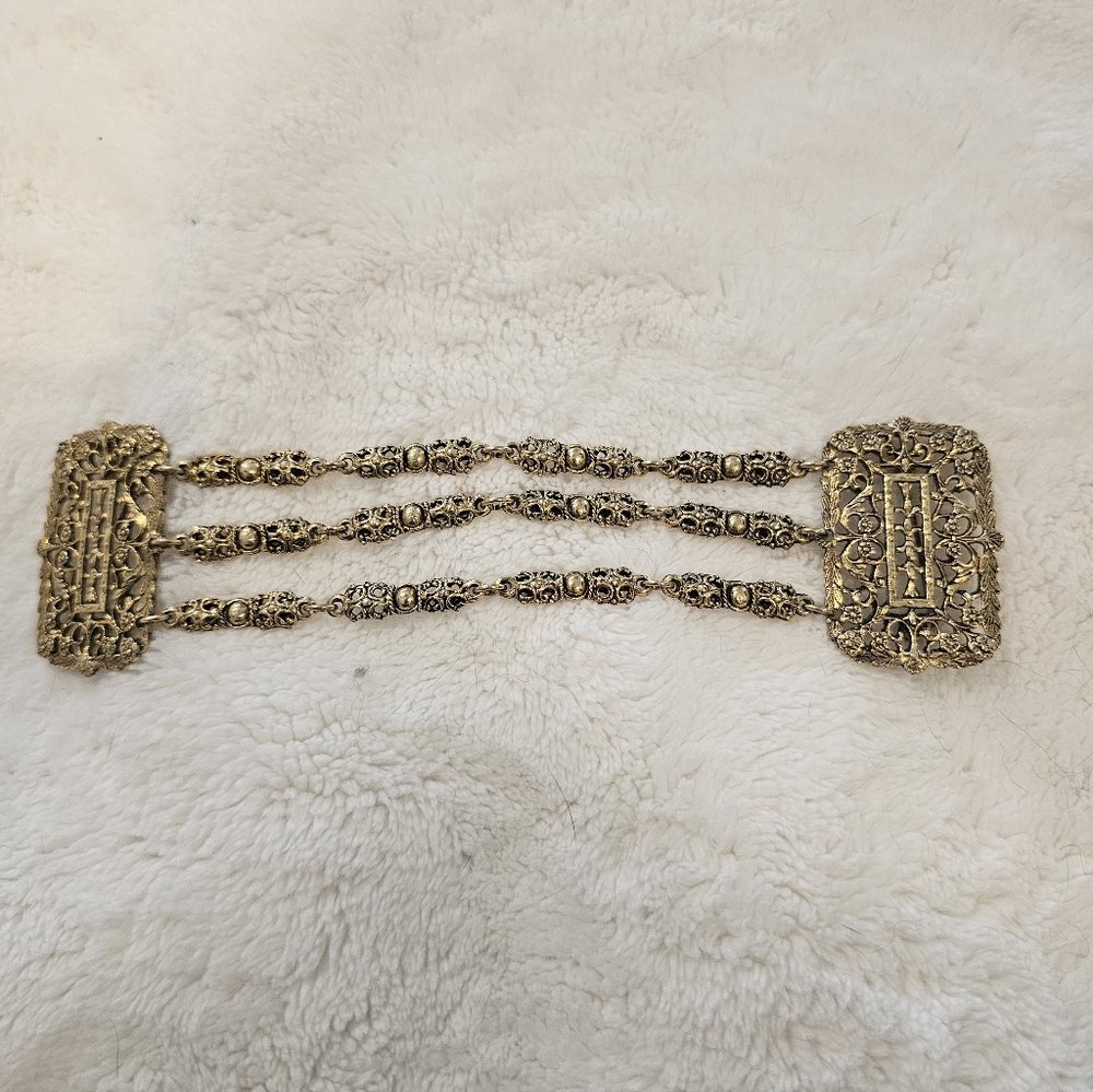 Vintage Double Lapel Pin